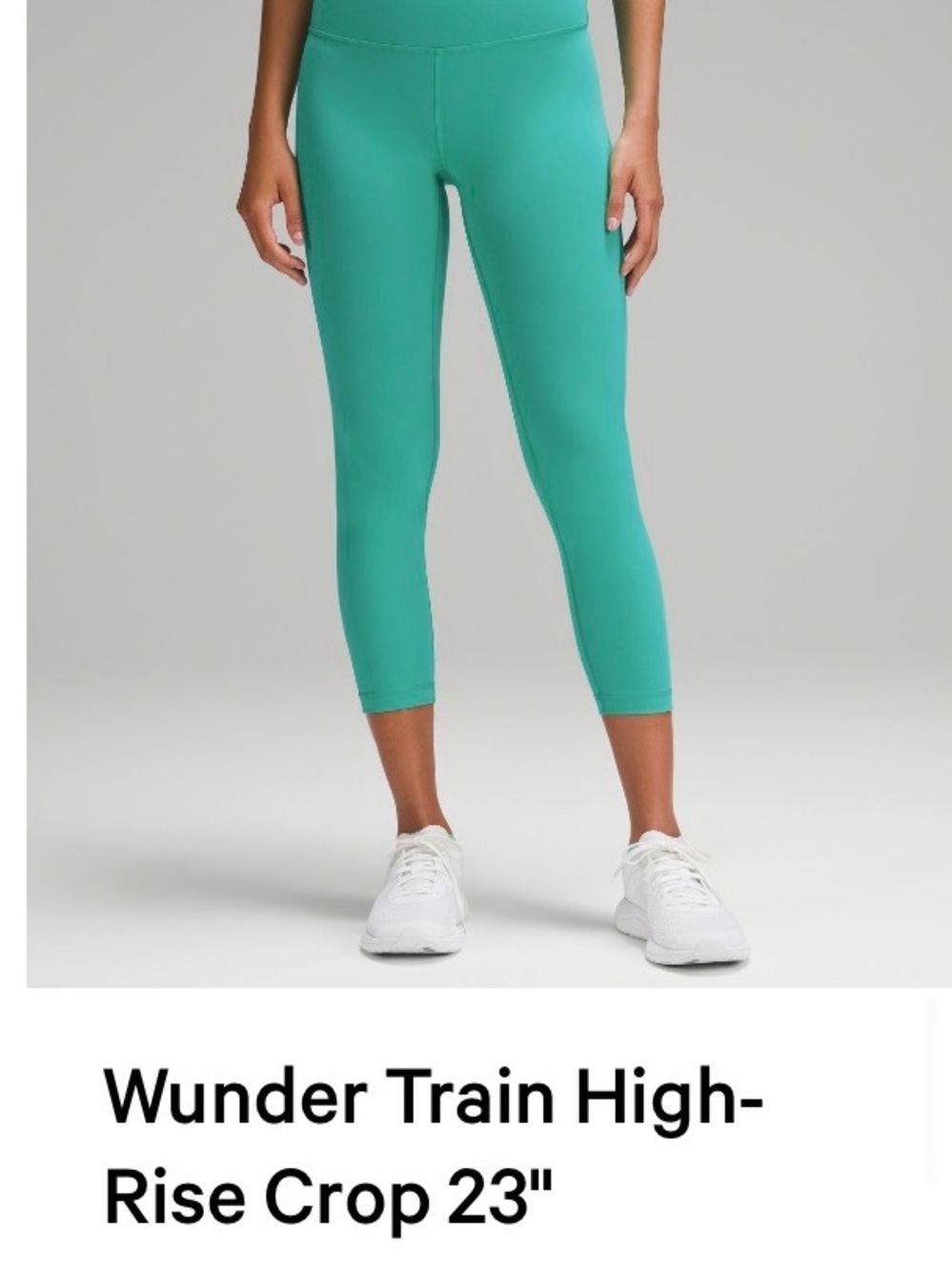 lululemon athletica Wunder Train High-Rise Crop Capris - Aqua